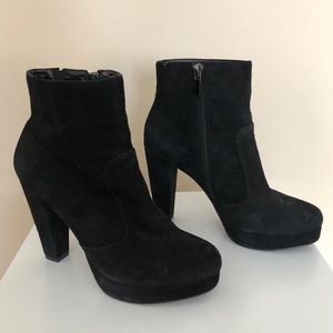 SOLD Suede platform booties